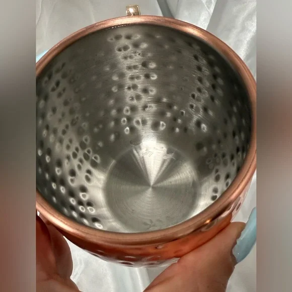 Arcoroc FK368 16 oz Moscow Mule Cup - Stainless Steel/Hammered Copper Finish - Picture 6 of 9